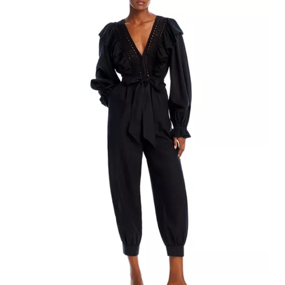Farm Rio Lace Ruffle jumpsuit